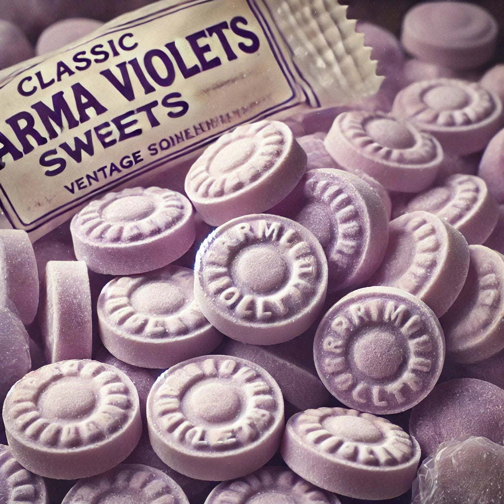 A sweet and floral Parma Violets fragrance oil with notes of violet, rose, vanilla, and white musk—perfect for candles, wax melts, and home fragrances.