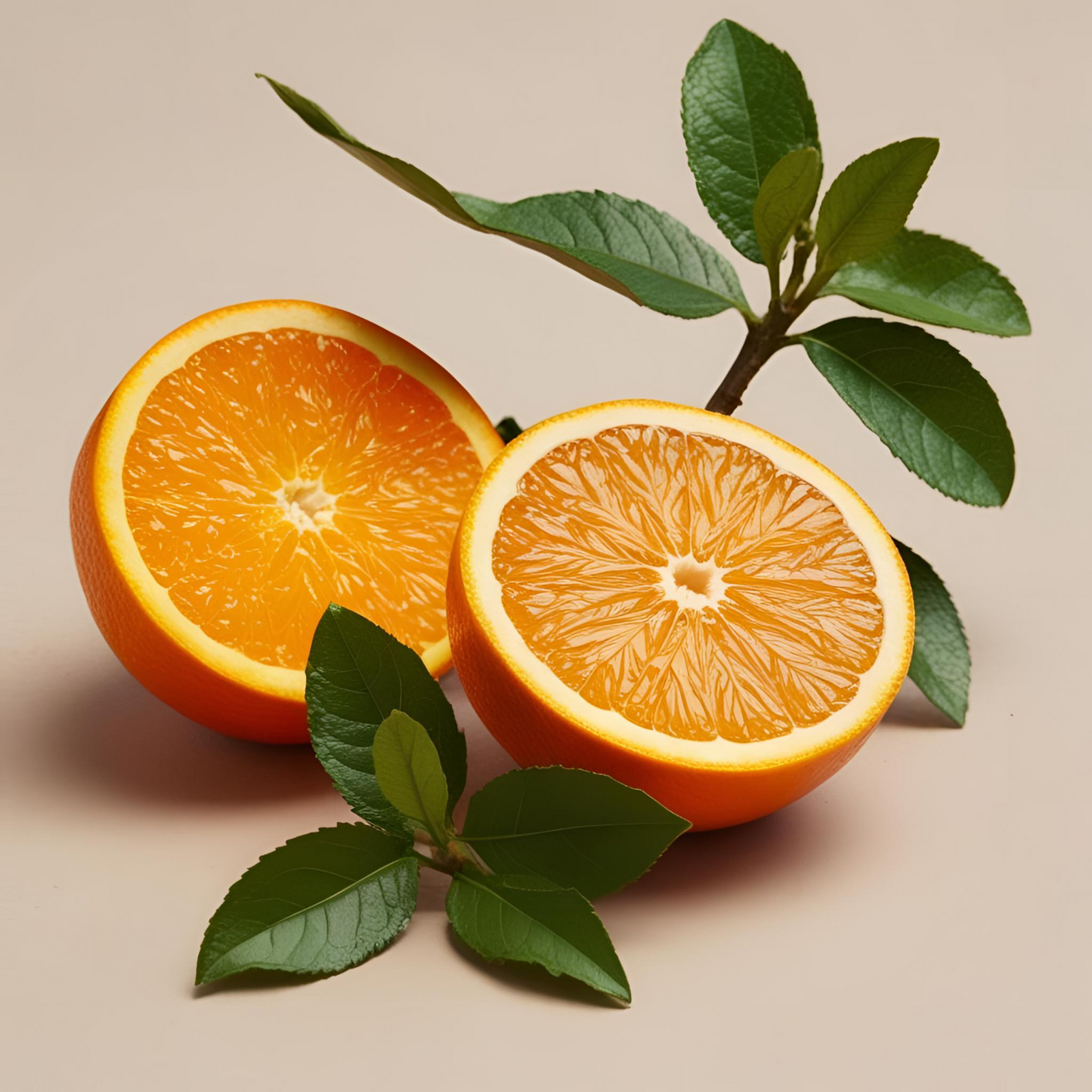 Orange & Bergamot fragrance oil beside wax melts and candle-making tools.